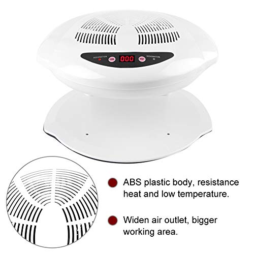 Nail Dryer Hot & Cold Air Nail Dryer Warm-Cool Nail Polis Drying Fan Manicure Tool White UV Gel Nail Lamp for Fingernail & Toenail Gels Based Polishes US Plug 110v