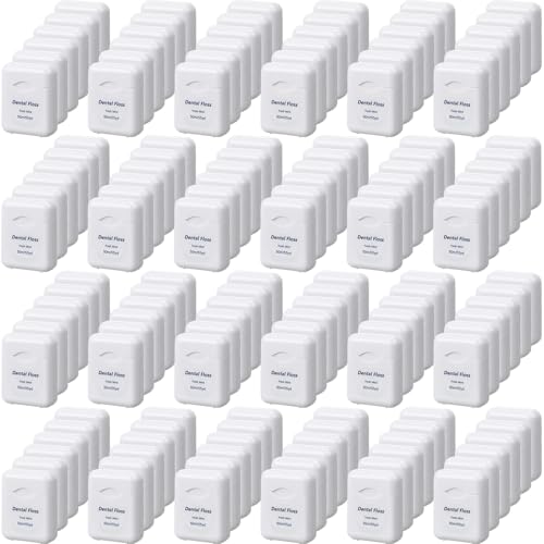 Honeydak 150 Pack Dental Floss Bulk Mint Flavored Floss 50m Each Travel Dental Floss Oral Care for Teeth and Gum Protection (White)