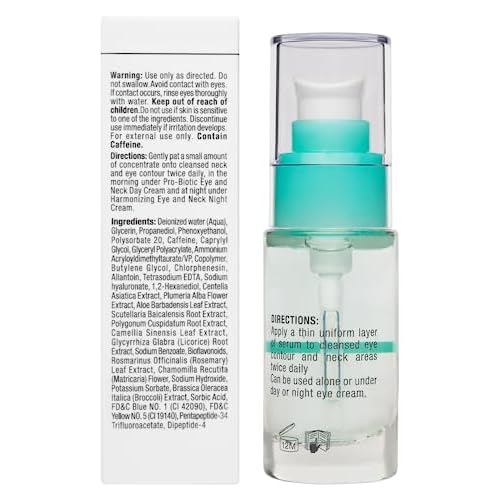 -CHRISTINA- Unstress Eye and Neck Concentrate Hydrating Peptide Serum for Face | Soothing Relief and Softening Effect | Face Serum Balances Skin Microflora 1 fl. oz (30 ml)