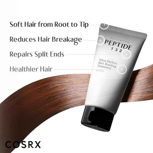 COSRX PEPTIDE 132 Hair Bond Repair Treatment - Deep Conditioner Hair Mask for Damaged, Dry Hair, Repairs Breakage & Split Ends with Collagen & Hyaluronic Acid, For All Hair Types ? 4.05 fl oz