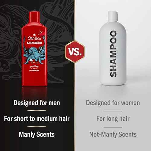 Old Spice Krakengard 2-in-1 Shampoo & Conditioner for Men, Healthier, Fuller, More Moisturized Looking Hair, 13.5 Fl Oz Each (Pack of 6)