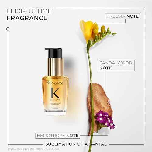Kerastase Elixir Ultime Refillable Hair Oil - Hydrates & Smoothes Frizz, Adds Shine, With Wild Camellia, Nourishes & Strengthens Hair, For All Hair Types