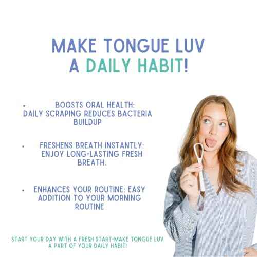 Ergonomic Tongue Scraper - Dentist-Developed Tongue Cleaner for Adults - Gentle Stylish Tongue Scrubber for Oral Care, Dental Hygiene - Large