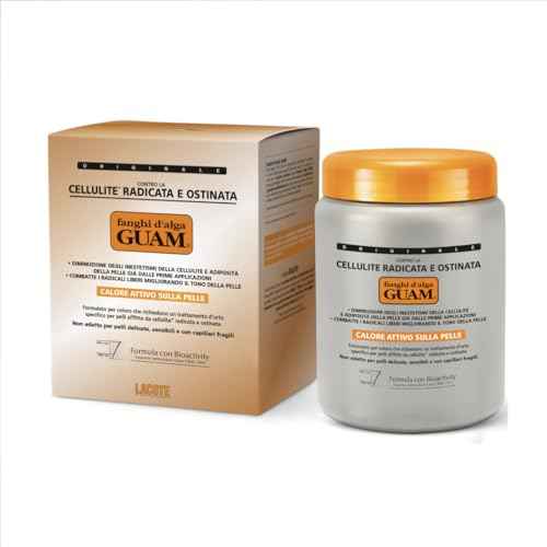 Guam Anti-cellulite Body Wrap for Thighs, Legs, MAX STRENGTH Hot Mud for Stubborn Cellulite, Clay Body Mask with Caffeine, Seaweed and Essential Oils, Reduce Cellulite on Legs, (2.2LB)