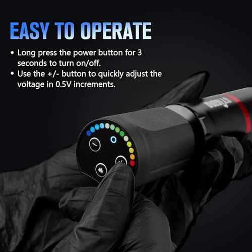STIGMA Wireless Tattoo Battery 1400mAh, Portable Tattoo Power Supply for RCA Tattoo Gun, RCA Tattoo Machine Pen,Lithium Tattoo Battery RCA Pack with LED Digital Display P802-1-RCA