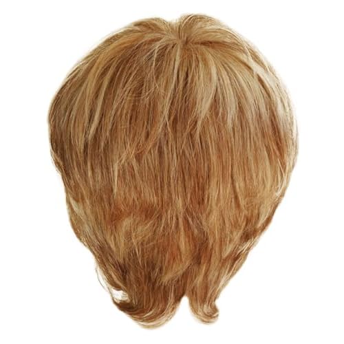 Raquel Welch Straight Chic Short Pixie Boy-Cut Wig by Hairuwear, Petite Average Cap - RL13/88 Golden Pecan