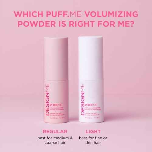 PUFF.ME Volumizing Powder by DESIGNME | Hair Powder Volumizer for Hair | Root Lifting Hair Texture Powder for Straight, Curly, or Wavy Hair | Talc Free Hair Powder for Women, (0.32 Oz)