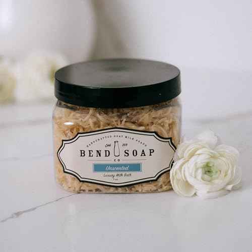 Bend Soap Company Milk Bath, 100% Natural Ingredients, Gentle Cleanser, Hydrates Moisturize and Softens The Skin, Handcrafted Goat Milk Soap, Essential Oil, 2 lbs - Unscented