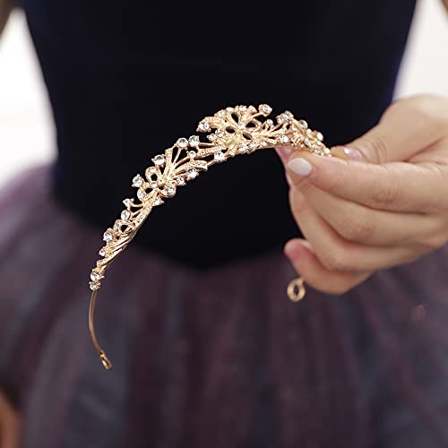 JWICOS Rhinestone Bridal Tiara for Wedding Birthday Crown Princess Tiaras and Crowns for Women and Girls