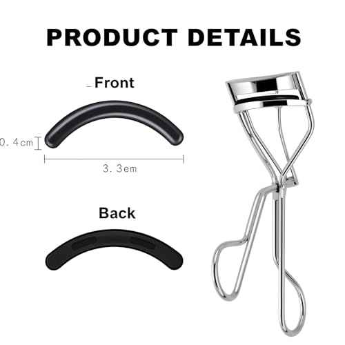80Pack Fit for Tweezerman Eyelash Curler Refills,High Elasticity Silicone Replacement Pad Compatible with Tweezerman Eyelash Curler,Gentle & Safe,Use with Eye Lash Curlers.