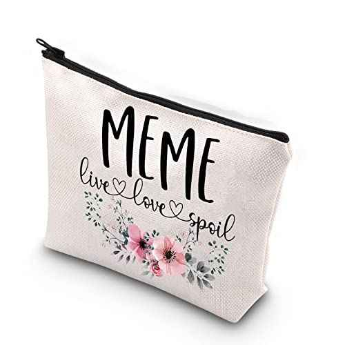 Meme Gift Live Love Spoil Grandma Mother¡¯s Day Gift Meme Travel Bag Makeup Bag (live love spoil Meme)
