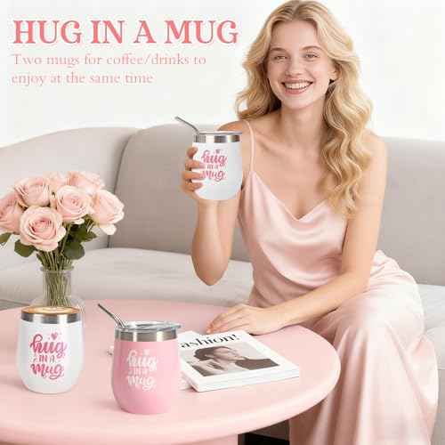 Birthday Gifts for Women,Self Care Set ,Get Well Soon Gift Baskets, Relaxing Rose Spa Gift Basket ,Care Package for Women, Unique Christmas Mom Gifts for Her Girlfriend Sister Friend Wife Grandma