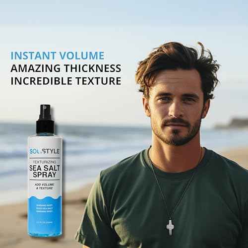 Texturizing Sea Salt Spray ? Adds Instant Volume, Texture & Thickness, Dead Sea Salt & Ginseng Root for Hair Strength & Health, Natural Beach Wavy Style for Men & Women | 8.5 oz