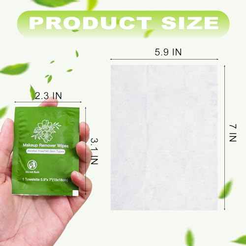 Makeup Remover Wipes Bulk Individually Wrapped,Travel Makeup Wipes Individual Makeup Remover Wipes Bulk Gentle Cleansing Makeup Remover Wipes for Face Cleansing Mascara Lipstick Travel Hotel (100)