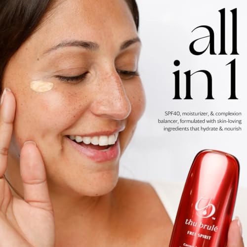 Free Spirit Mineral Sunscreen SPF 40+ | 3 in 1 Moisturizer, Complexion Balancer, & Sunscreen | UVA/UVB protection 100% Mineral Broad Spectrum Non-Greasy | Travel Size Universal Tint - 50ml