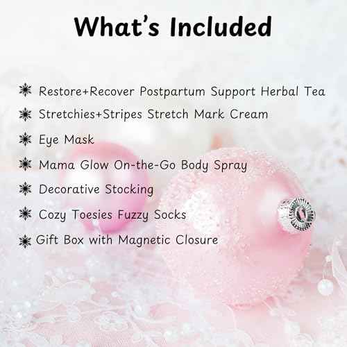 Stocking in a Box - Deluxe Christmas Gift for Pregnancy and New Mom - Baby Shower Mom Gift - Stocking Stuffer Bundle