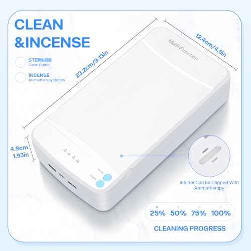 Nail Tool Sterilizer with Blue Light,LXIANGN Portable USB Sterilizating Box for Manicure Salon,Tweezers,Tattoo,Scissors,Jewelry,Phone, Watch,Keys