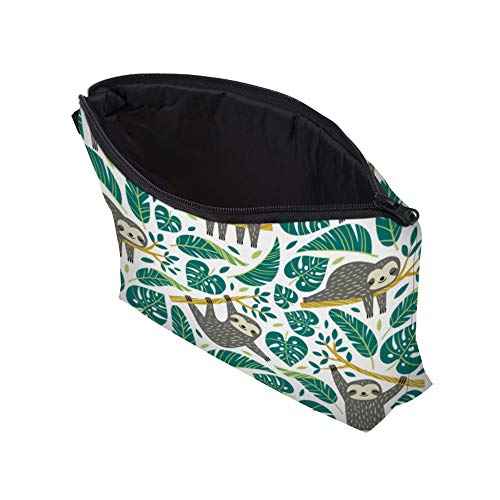 Deanfun Makeup Case Small, Cosmetic Zipper Bag Waterproof for Purse Mini, Women Cute Traveling Accessories Pouch for Ladies Thanksgiving Christmas Gifts(Sloth D2-51476)