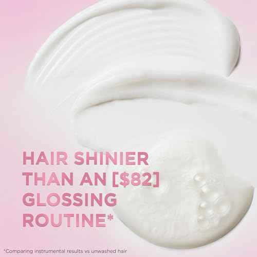 L'Oreal Paris Glossing Sulfate Free Shampoo and Conditioner Set with Glycolic Acid, Hair Care for Lasting Shine and Smoothness for Dull, Dry Hair, EverPure, 1 Kit