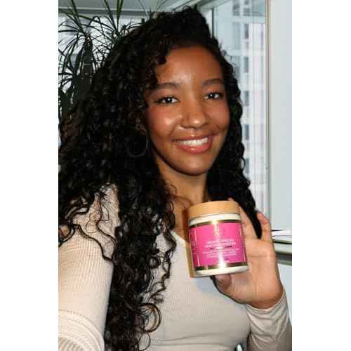 Chebe Hair Growth and Thickening Butter - Ayurvedic Deep Conditioner with Shea, Cocoa, Mango Butter, Fenugreek, and Rosemary for All Hair Types, 8 oz