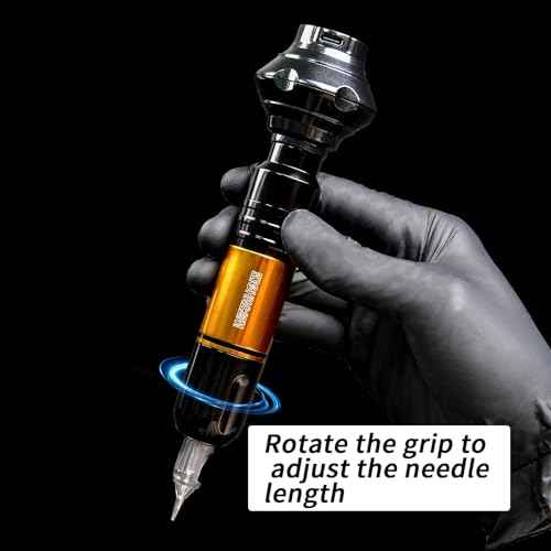 Wormhole Tattoo Gun Kit Tattoo Kit 1050mAh Tattoo Battery Pack Complete Rotary Tattoo Practice Machine Kit 20 Tattoo Cartridge Needles Wireless Power Supply WTK248