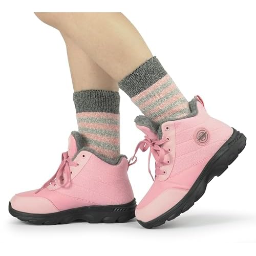 BomKinta Women Thermal Socks - Thick Boot Sock Warm Winter Crew Socks - Cozy Soft Christmas Socks Size 5-10