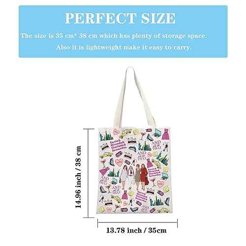 GJTIM Romantic Comedies TV Series Fans Gift Carrie Miranda Charlotte & Samantha Zipper Travel Pouch For Movie Lovers