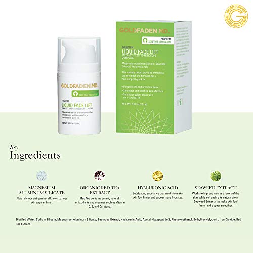 Goldfaden MD Liquid Face Lift Rapidly Improve Feel of Skin Smoother Stronger and Firm 0.5 fl. oz.