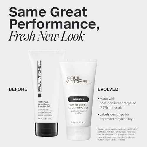 Paul Mitchell Super Clean Sculpting Gel, Firm Hold, High Shine Finish Hair Gel, For All Hair Types