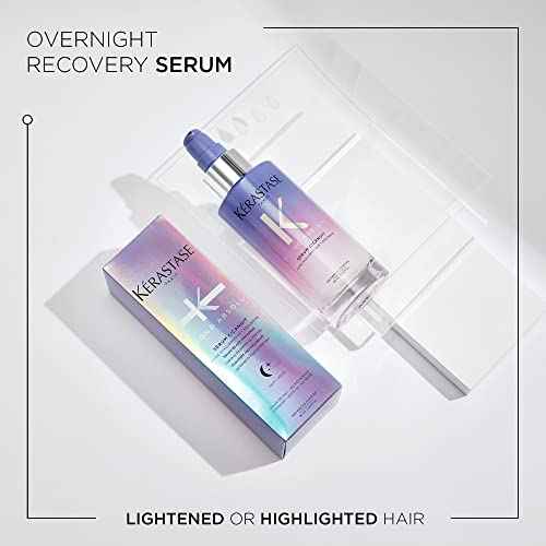 KERASTASE Blond Absolu Cicanut Serum - Overnight Hair Serum, Hydrates and Softens Color Treated Hair, With Hyaluronic Acid and Edelweiss Flower