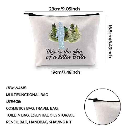 WCGXKO Movie Show Inspired Gift This Is The Skin Of A Killer Bella Zipper Pouch Makeup Bag for Fans (This is the skin)