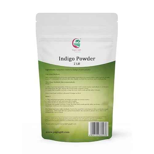 Indigo Powder for Hair 2 LB | Ideal for Black and Dark Hair | Indigofera Tinctoria | Black Henna | Natural Hair color | By Yogi's Gift¢ç