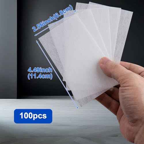 100pcs Breathable Hair Perm Paper, Disposable Perm End Papers, High Temperature Resistant Salon Home Hair Rollers Accessory for Cold Hot Perms Hair Curling