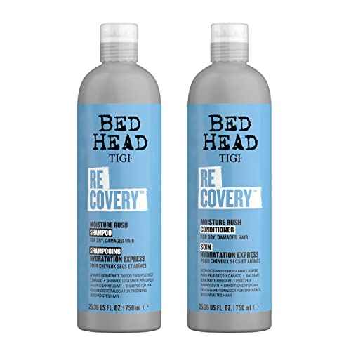 TIGI Bed Head Recovery Shampoo and Conditioner Set for Dry, Damaged Hair, 25.36 fl oz, 2 Count