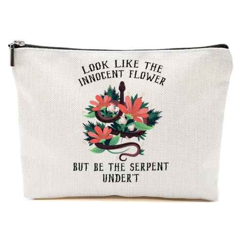 Novelty Quote Makeup Bag Book Lovers Gifts Feminist Gift Reading Accessories Cosmetic Travel Bag for Women Friends Girls Sister Reader Literature Toiletry Bag for Birthday Christmas Zipper Pouch