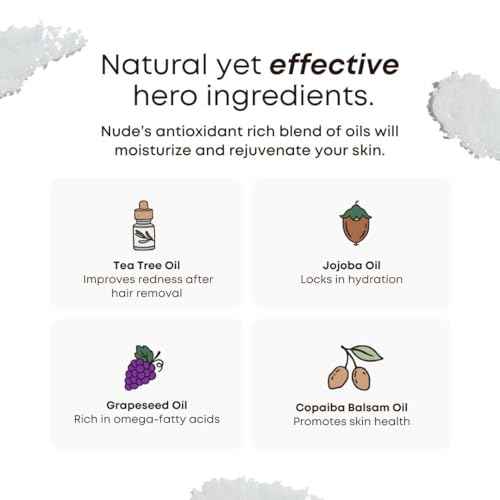 Bushbalm Ingrown Hair Exfoliating Scrub ? Pre-Shave Sugar Scrub for Ingrown Hairs, Razor Bumps & Dry Skin ? Gently Buffs & Soothes Sensitive Skin ? Nude, 236ml