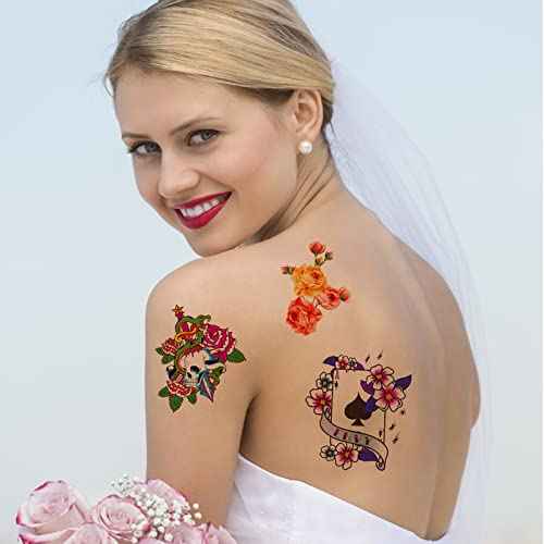 MECOLOUR Printable Temporary Tattoo Paper for LASER Printer,8.5"X11" 5 Sheets, DIY Image Transfer Decal Paper for Skin