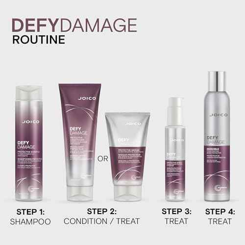 Defy Damage Protective Shield | For Damaged, Color-Treated Hair | Protect Against UV & Thermal Damage | Strengthen Bonds & Preserve Hair Color | With Moringa Seed & Arginine | 3.38 Fl Oz
