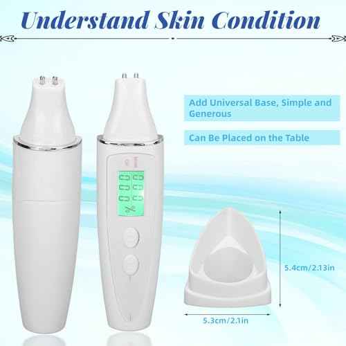 Skin Hydration Tester, Skin Tester, Portable Smart Display Digital Skin Detection Pen Skin Tester Pen Face Care Tool for Girl Women