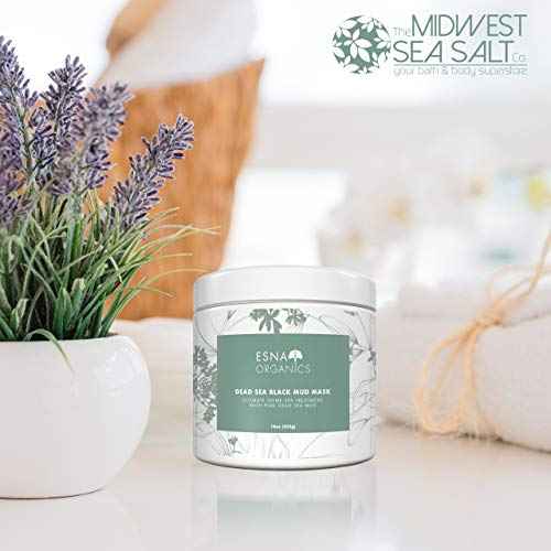 Esna Organics Dead Sea Black Mud Mask - 16oz