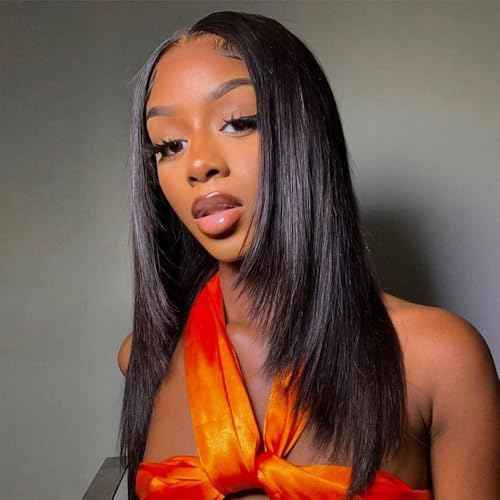 Straight Bundles Human Hair 16 16 16 Inch Brazilian Straight Hair Bundles 100% Unprocessed Virgin Hair Weave Bundle Human Hair Extensions for Women Trippy Hair Bundle Natural Color
