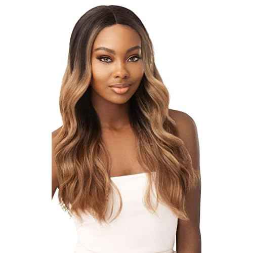 Outre Synthetic I-Part Swiss Lace Front Wig STEVIE (1B)