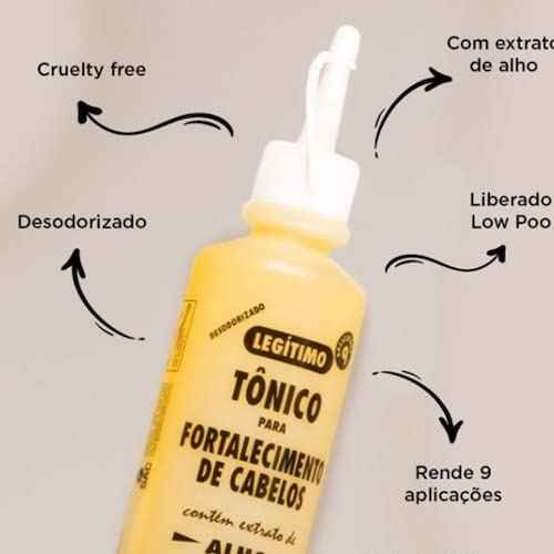 Tonico para Fortalecimento de cabelos (hair tonic with garlic extract) 100ml