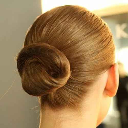 2 Pcs Hair Bun Maker for Women, Non-Slip Bun Updo Curler, Sponge Hair Bun Shaper, Hair Styling Accessories for Long Thin Straight Wavy Hair (Brown)