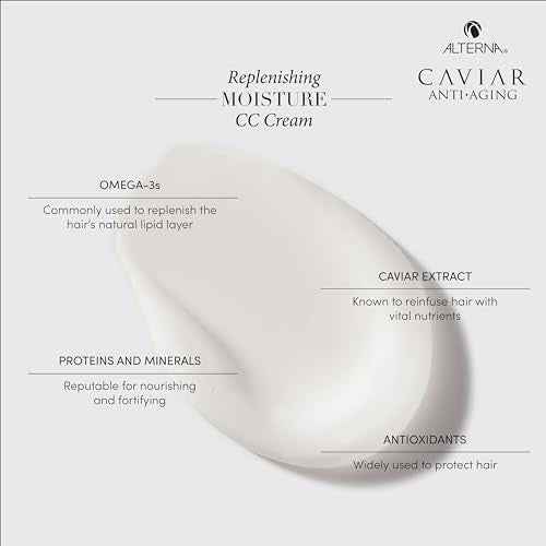CAVIAR Anti-Aging Replenishing Moisture CC Cream |10-in-1 Hair Protection & Treatment Cream | Nourishes, Restores & Hydrates