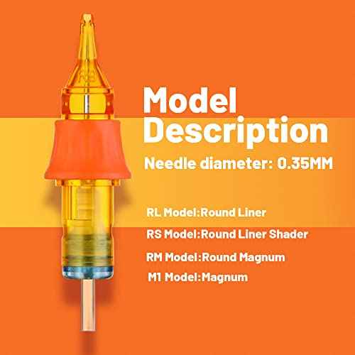 Tattoo Cartridge Needles - 10Pcs Disposable Tattoo Needle Cartridge Finger Ledge Integration Cartridge Needles Round Liner Shader Magnum for Tattooing #12 Cartridge Standard 0.35 Diameter(7RS)