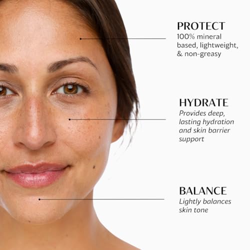 Free Spirit Mineral Sunscreen SPF 40+ | 3 in 1 Moisturizer, Complexion Balancer, & Sunscreen | UVA/UVB protection 100% Mineral Broad Spectrum Non-Greasy | Travel Size Universal Tint - 50ml