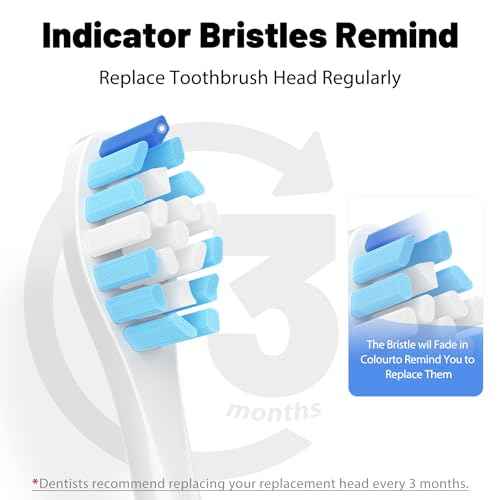 Replacement Toothbrush Brush Heads Compatible with Philips Sonicare Electric Rechargeable Toothbrushes, Tooth Brush Heads for Snap-on System, for Effective Cleansing and whitening, Pack of 8, White