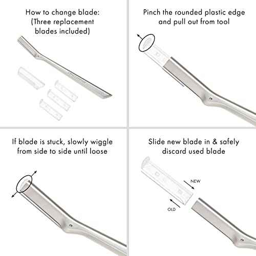 Tweezerman Stainless Steel Facial Razor