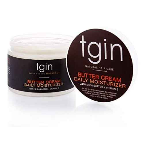 tgin Butter Cream Daily Moisturizer For Natural Hair - Dry Hair - Curly Hair - Travel Size - 2 Oz